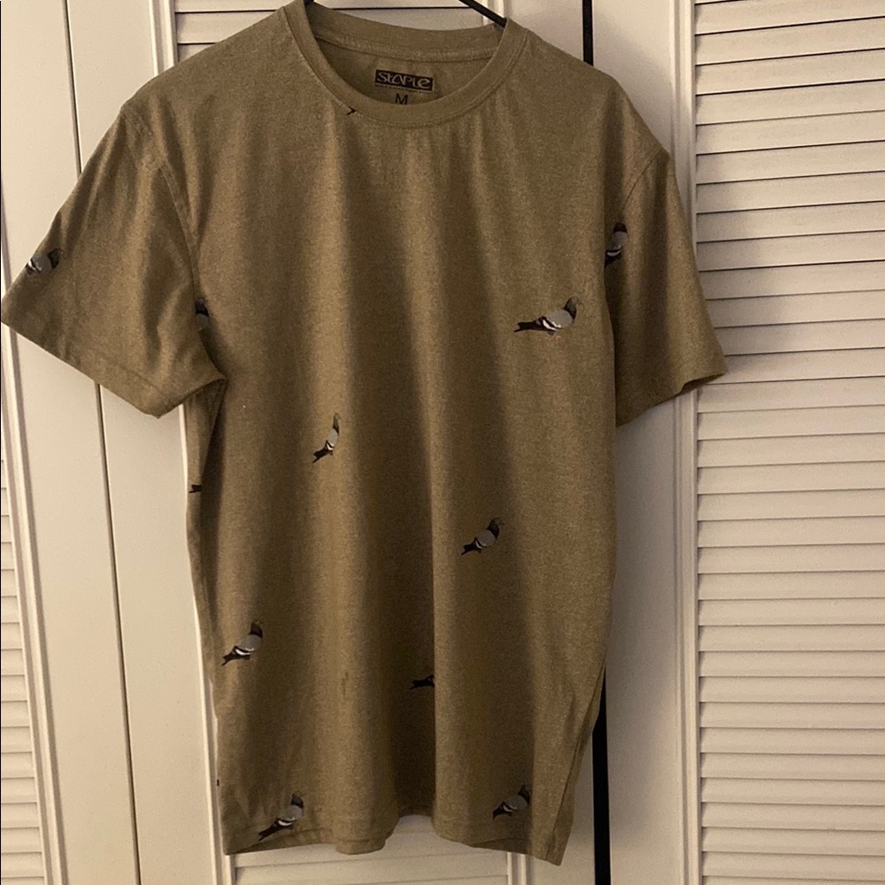 Snap Olive Green Men's T-Shirt